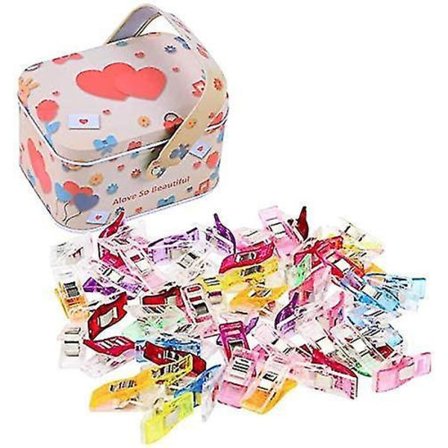 100 Pakk Syklipp Quilting Håndverk Plast Wonder Clips