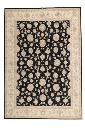 296X417 Tapete Ziegler Oriental Laranja/Preto Grande (Lã, Afeganistão) Carpetvista