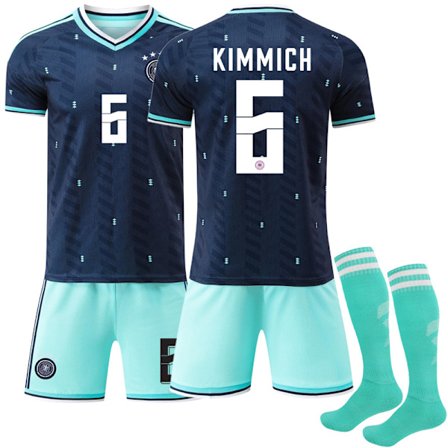 2026 VM Tyskland Bortaställ Barn Vuxen Fotbollströja med Strumpor