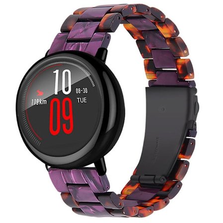 22 mm Amazfit GTR 47 mm / Smartwatch 2 klockarmband i harts med färgskarv - Hawksbill / Lila