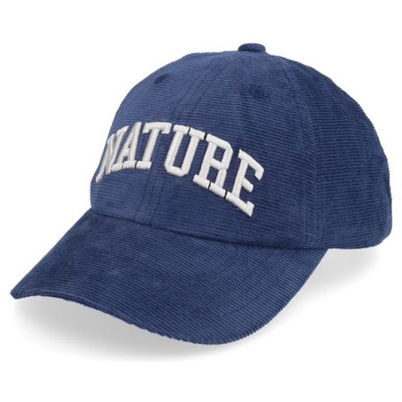 Dedicated - Blå unconstructed Keps - Soft Cap Slussen Corduroy Nature Navy Dad Cap @ Hatstore