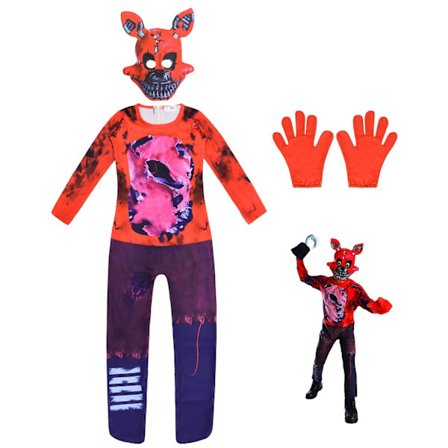 Foxy Fnaf Freddy's Bodysuit Anime Horror Cosplay Kostume 140 - Perfekt