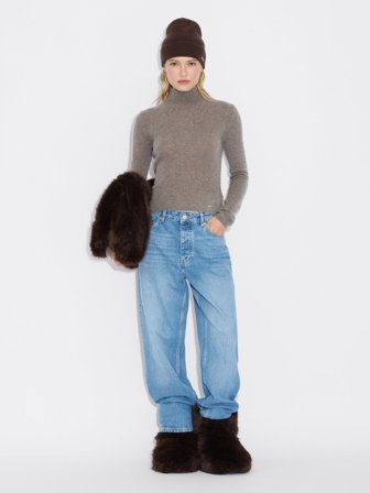 Holzweiler - Slim Cashmere Turtleneck - Taupe - Womens - Extra Large