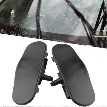 2 stk. frontrute spyle dyse med varme for A3 A4 A5 A6 A7 A8 Q3 Q5 Q7 TT 4G8988987 4GD955987