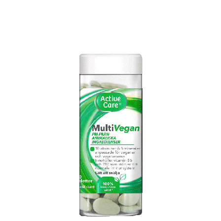 Active Care Multivitamin Vegan 120 tabletter