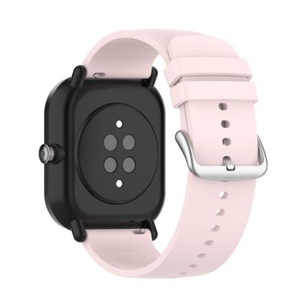 Soft Silikonarmband 20mm För Galaxy Watch4 44mm/40mm M.fl. - Ros Rosa
