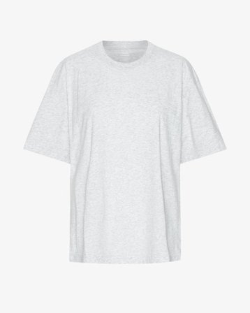 Oversized Organic T-Shirt - Snow Melange - Female - 2XL