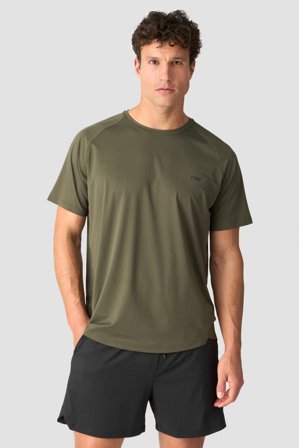Stride Raglan T-shirt Men Army