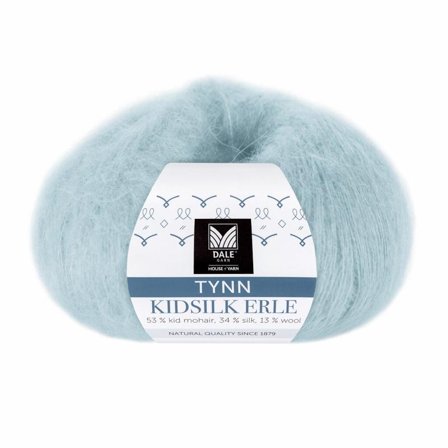 Dale Garn Tynn Kidsilk Erle Lys-Blå 4051, 25g
