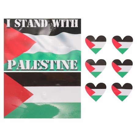 8 stk. bilklistremerker Palestina Flagg Bil Dekaler Bilvindu Klistremerker Bil Eksteriør Klistremerker