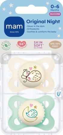 Mam Original Night narresmokk 0-6 måneder nøytral 2 stk