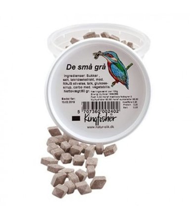 Kingfisher Kingfisher De små grå 75 g, Helse & Madvarer, Snacks, Bolsjer & Pastiller