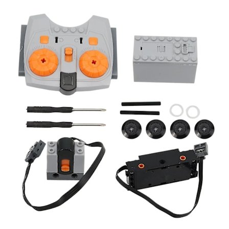 4 stk Technic Power Funktioner Batteriboks Tog Motor Modtager Fjernbetjening Bundle Lot