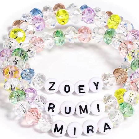 KPop Demon Hunters -inspiroimat rannekorut Huntrix K-Pop -oheistuotteet Rumi Mira -fanituotteet Cosplay-tavarat Lahjat Vaatteet Asusteet (Malli 30)