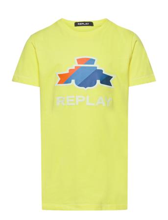 T-Shirt T-shirts Short-sleeved Keltainen Replay