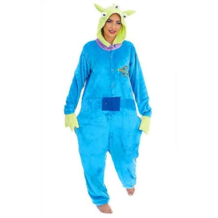 Tegneseriefigurer Unisex Onesie Fancy Dress Hættetrøjer Alien L(170CM-180CM)