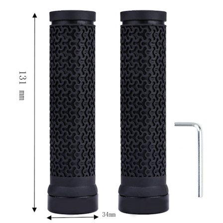 Pyörän ohjaustangon kahvat pehmeällä liukueste-kumilla Ammattimaiset maastopyörän kahvat, Yksi lukittava pyörän ohjaustanko, Yhteensopiva MTB/BMX:n 