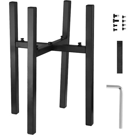 Justerbar växtstativ inomhus utomhus modern blomkruka stativ med justerbar bredd för 9-14 tum kruka