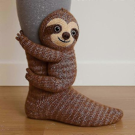 Sjove tegneserie dyresokker - Julegaver: Kat & hjort varme vintersokker til piger og kvinder