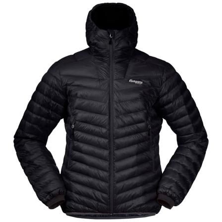 Bergans Senja Down Light Jacket Men's W/Hood Men middle-layer down jackets Black L