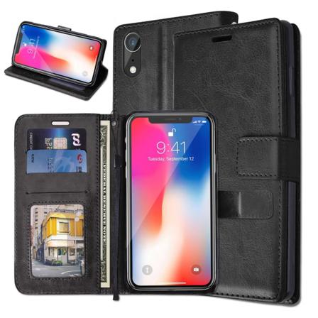 Plånboksfodral Iphone Xs Max, 3 Kort Med Id Svart