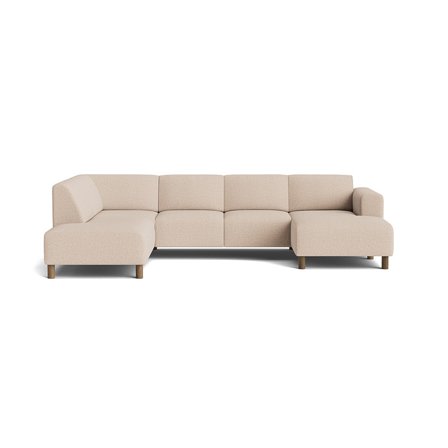 Toledo U-sofa, højrevendt - Montreal Beige - 302x205x78 - Sofa, u-sofa