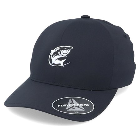 Skillfish - Black - flexfit - Cap - Oval Fishing Logo Black Delta Flexfit - Hatstore