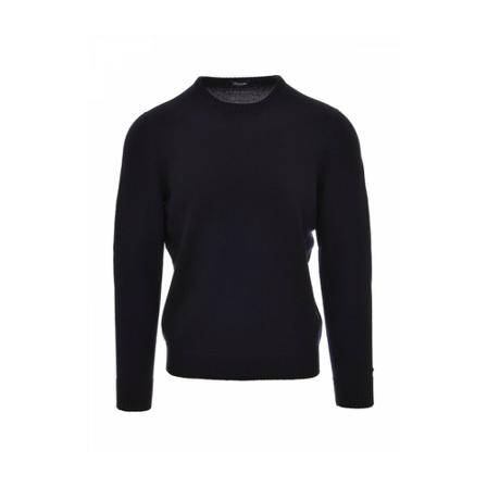 Drumohr, Round-neck Knitwear Blauw, Heren, Maat:4XL,wol