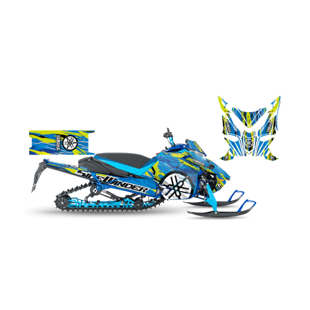 Dekalkit SweTown Opsi-Blå-Lime - Yamaha Sidewinder B-TX SE 153 2017-2017