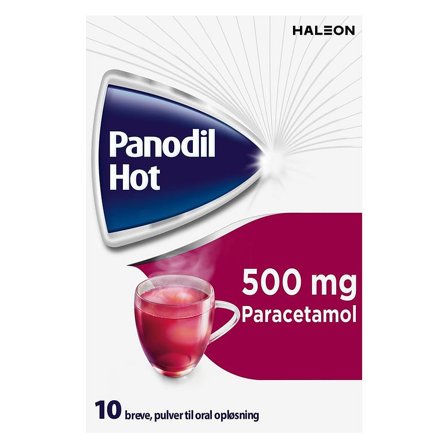 Panodil Hot 500 mg pulver til oral opløsning, brev 10 brev, Medicin & Pleje, Smerter & Feber, Hovedpine