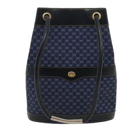 Gucci Vintage, Pre-owned Leather gucci-bags Blauw, Dames, Maat:ONE Size,leer