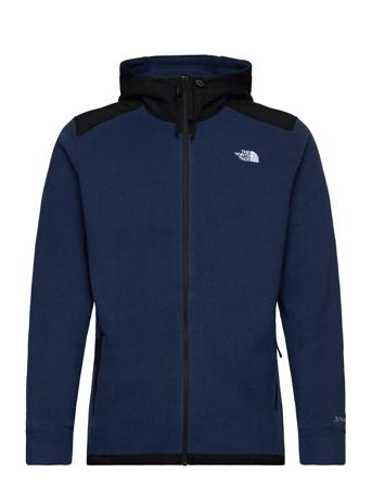M Alpine Polartec 200 F/Z Hooded Jacket Sport Jackets Fleeces & Midlayers Svart The North Face*Betinget Tilbud