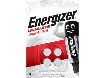 Energizer Batteri A76/LR44 4/fp - Lyreco - Kontorsmaskiner > Batterier > Knappcellsbatterier