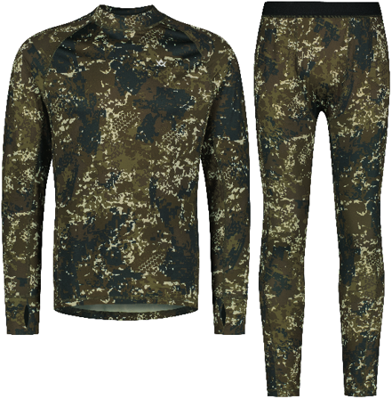 Alaska 1795 M's CoolDry Base Layer Set BlindTech Forest Camo - Syntetunderställ