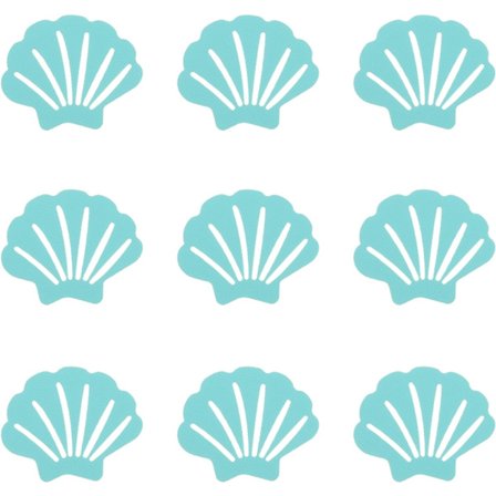 20-pack halkfria klistermärken - för badkar, dusch, trappor, hala ytor, med spade