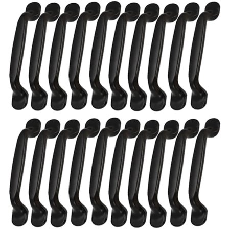 20 greb - 96 mm center afstand - Velegnet til skabe, køkkenskabe, skuffer eller døre - Sort