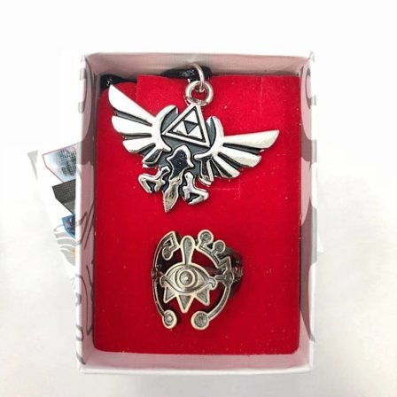 Set med 2 Zelda Legend Ring Halsband