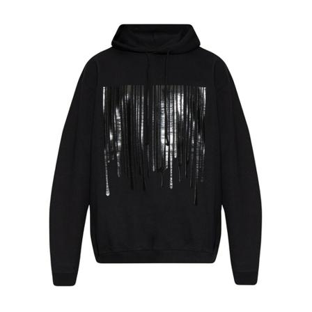 Vtmnts Printed hoodie Sort, Herre