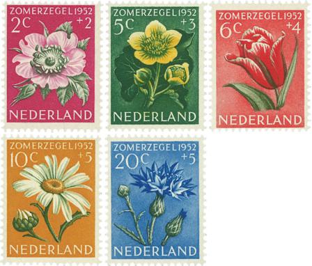 Holland 1952 - NVPH 583-587 - Postfrisk