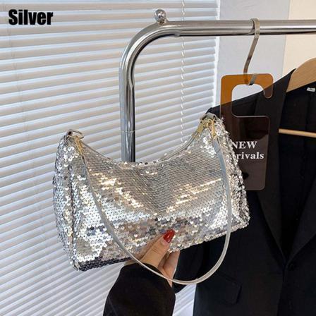 Dampaljetter Axelväska Girl Handväskor Silver