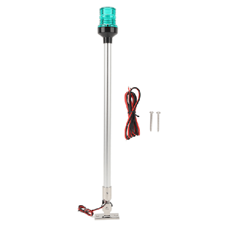 22in Båd Agterlanterne LED Vandtæt 360 Graders Signallys til Fiskerbåde Yachter Skibe DC 12 til 24V Grøn