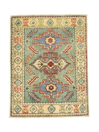 Medallón Pequeño Kazak Fine Alfombra 62X81 Lana
