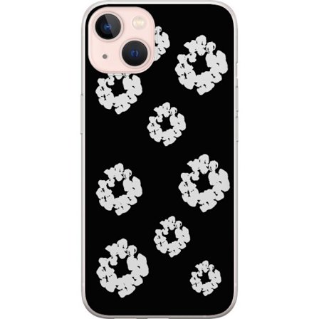 Apple iPhone 13 Genomskinligt Skal Tears estetik med en tidlös denimkänsla och blominspirerade detaljer som ger en uttrycksfull och premium urban st