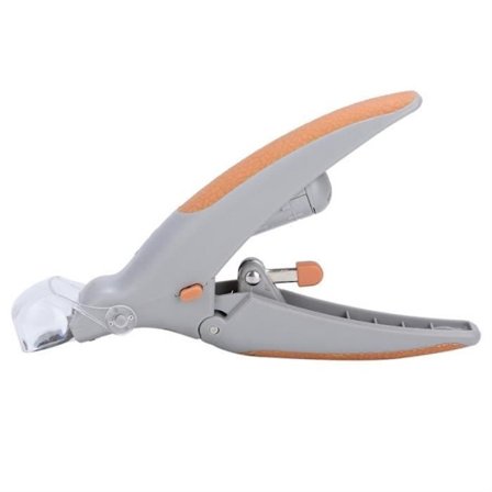 (Grå) Negleklippere - AIZ - Med LED-lys - Ergonomisk - Til hunde - 5x Forstørrelsesglas