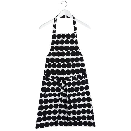 Marimekko Räsymatto forklæde - Hvid og sort | KitchenOne