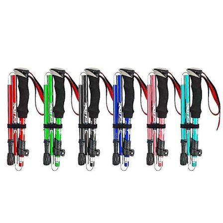 5-sektions Foldbar Trekking Stave Vandrestav Vandring Naturehike Antishock