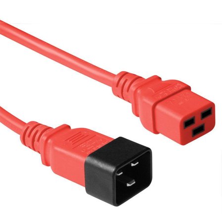 MicroConnect Red power cable C20 to C19,