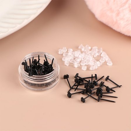 60 stk/200 stk Fargerike anti-allergi plast øredobber Anti-bl