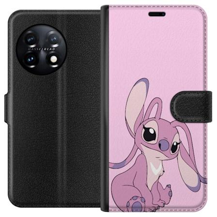 OnePlus 11 Tegnebogsetui Stitch lyserød