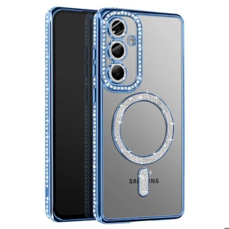 Coque - Samsung - Galaxy S25 - Blå Sten - Modstandsdygtig - Kompatibel med MagSafe